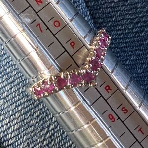 Ruby and Sterling Silver Ring 💗